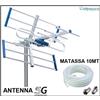 EDISION Kit Antenna Tv Mini Digitale Terrestre Esterna Direttiva UHF DVB T2 Yagi LTE 5G