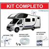 EDISION Kit Antenna TV Amplificata da Camper Esterna Digitale Terrestre Amplificatore