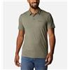 Columbia Polo Tech Trail Stone Green Heather da uomo