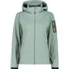 CMP Giacca in Light Softshell con cappuccio staccabile Jade da Donna