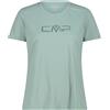 CMP T-shirt girocollo con logo Jade da donna