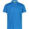 CMP Polo Tecnica tinta unita Blu River da Uomo