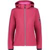 CMP Giacca Donna in Softshell con Cappuccio Staccabile Sangria