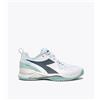 Diadora Blushield Torneo 2 AG Bianco/Verde Bottiglia/Azzurro da Donna