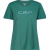 CMP T-shirt girocollo con logo Agave da donna