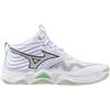 Mizuno Wave Momentum Elite Mid White/Black/FrozenEmerald Unisex