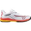 Mizuno Wave Exceed Tour All Court White/ FieryCoral2/ Citrus