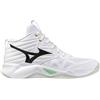 Mizuno Wave Momentum Pro Mid White/Black/FrozenEmerald