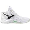 Mizuno Wave Momentum Pro Mid White/Black/FrozenEmerald