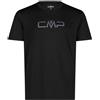 CMP T-shirt girocollo con logo Nero da Uomo