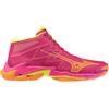 Mizuno Wave Lightning Elite Mid Pink Tetra/Fortune Yellow/Light Orange