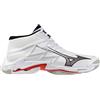Mizuno Wave Lightning Elite Mid White/Black/Fiery Red