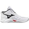 Mizuno Wave Momentum Pro Mid White/Black/Fiery Red