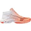 Mizuno Wave Lightning Elite Mid Flamingo Coral/Lava Orange/White