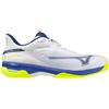 Mizuno Wave Exceed Court AC White/Dazzzling Blue/Lightning da Uomo