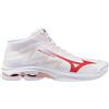 Mizuno Wave Lightning Pro Mid White/Rose Elegance/Lava Falls da Donna