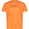 CMP T-Shirt girocollo con logo Flame/Pacific da Uomo