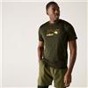 Regatta T-Shirt Fingal Dark Khaki Marl da Uomo