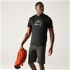 Regatta T-Shirt Fingal Black da Uomo