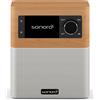 sonoro Stream SO-4110-101-MW acero bianco DAB+ radio internet (WLAN, Bluetooth, USB, involucro resistente agli spruzzi d'acqua, telecomando impermeabile, modalità podcast)
