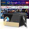 StarTech Proiettore per home cinema Full HD - Modello X06 con TV Stick - Risoluzione 1080p con supporto 4K - 50000 lumen, 3600 ANSI - WiFi 6 - Correzione automatica della distorsione trapezoidale, messa a fuoco TOF - Dimensioni immagine da 100 a 760 cm, …