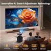StarTech Proiettore LED 4K Wi-Fi - Proiettore digitale per home cinema - Full HD 1080p (1920x1080) - 26000 lumen, 800 ANSI - Android 12 con decodifica 4K 8K - 2GB di RAM, 64GB di ROM - Wi-Fi, Bluetooth