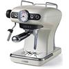 Ariete Macchina per caffè espresso 1389 Classica, 1/2 tazza, filtro per waffle, maxi cappuccino, 15 bar, perla, 900 ml, 850 W, 1 tazza, plastica, acciaio inossidabile, metallo