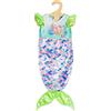 Heless 1320 - Vestito da Sirena Yara, Abito con Paillettes Scintillanti per Bambole e Peluche di Taglia 28-35 cm