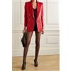 Fatto a mano Blazer da donna rosso fatto a mano di design elegante in vera pelle di agnell...