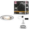 Paulmann 92899 Led Nova Faretto da Incasso Rotondo, Ip65, 7 W, Set Completo con Lampadina Gu10 In Ferro Orientabile, In Alluminio Spazzolato, 7 W