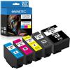 NINETEC 202 XL Cartucce di ricambio compatibili per Epson 202XL Expression Premium XP-6000 XP-6005 XP-6100 XP-6105 XP6000 XP6005 XP6100 XP6105 Nero Foto Nero Ciano Magenta Giallo Multipack 5 Pack