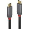 LINDY 36909 - Cavo USB 3.2 tipo C, 7 m, 10 Gbit/s, 100 W PD, linea anthra