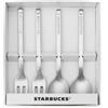STARBUCKS Holiday 2019 Set Posate Forchetta Cucchiaio Set 4 Pezzi Nuovo con...