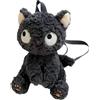 Generic Zaino in peluche, zaino in morbido peluche, borsa a tracolla, zaino in peluche per gatti, zaino per gatti per bambini, zaino realistico a forma di gatto per bambini e adulti, Attributo singolo, Refer