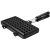 TAMUME Stufa Cialdiera Matrimoniale Grande Doppia Cialda Waffle Maker Ferro Antiaderente Rivestimento di Finitura 2 Cialde Piazza Uso del Fuoco Macchina per Waffle Piastra