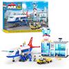 Max Build More Set da gioco a sorpresa Aeroporto MAX Adventure (793 pezzi) con mattoncini da costruzione adatti a bambini dai 5 anni in su per creare veicoli e molto altro