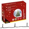 Idena 31123 - Catena luminosa a LED con 400 LED in bianco caldo, con funzione timer 8 ore e trasformatore, lunga circa 47,9 m, uso interno ed esterno, come decorazione per feste, Natale, matrimonio