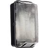 Knightsbridge Paratia 230V IP65 60W B22 con diffusore prismatico trasparente e base in plastica nera