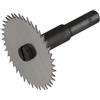 wolfcraft Sega a slitta wolfcraft I 3270000 I Fresa in acciaio per utensili per fresare legno duro e tenero con il trapano I Ø 45 mm, altezza di lavoro 1,5 mm