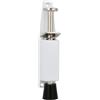 Amig - Door stopper - Piedino in gomma per porte - Antigraffio e resistente - 120 x 25 mm - Zamak/Gomma - Bianco