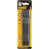DeWalt DT2167-QZ lame seghetto alternativo - standard per legno - 180 x 4 5 t744d - 5 pezzi per pannelli legno, Nero