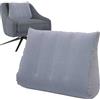Generic Cuscino a da viaggio per dormire, cuscino inclinato, 47 x 30 cm, cuscino di supporto ergonomico morbido, cuscino gonfiabile triangolare, schienale per sedersi, leggere, reflusso in gravidanza