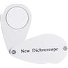 TEKCOPLUS Dicrocopio per analisi del pleocroismo delle pietre preziose, corpo in alluminio di alta qualità, diametro lente 2 cm, ideale per gemmologi, gioiellieri e hobbisti, analizzatore di colore delle pietre