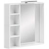 Schildmeyer Samu 147762 - Specchio bianco lucido, 73,3 x 15,8 x 77 cm