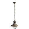Biscottini Lampadario industriale 98,5x30,5cm - Lampadario vintage industriale - Lampadario ottone - Lampadario cucina vintage - Lampadario vintage