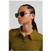 POLAROID Occhiali da Sole Polaroid PLD 4204/G/S/X J5G Donna - Farfalla Oro Lenti Grigie