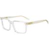 Dsquared2 D2 0183 900 - Occhiali da Vista Squadrati Oversize Uomo - Crystal Trasparente & Oro