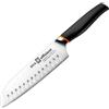 BRA Efficient | Coltello Santoku 3x5x34 cm, Acciaio Inox