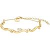 Rosefield Women's 14K Placcato Oro Bracciale Goccia Onda JBDWG-J1305