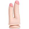 Me You Us Ultracock Doppio Penetratore da 6 - Realistico Doppio Penetratore per Doppia Penetrazione - Base a Ventosa - Giocattolo Sessuale per Aumentare il Piacere per Coppie - Divertimento Intimo in